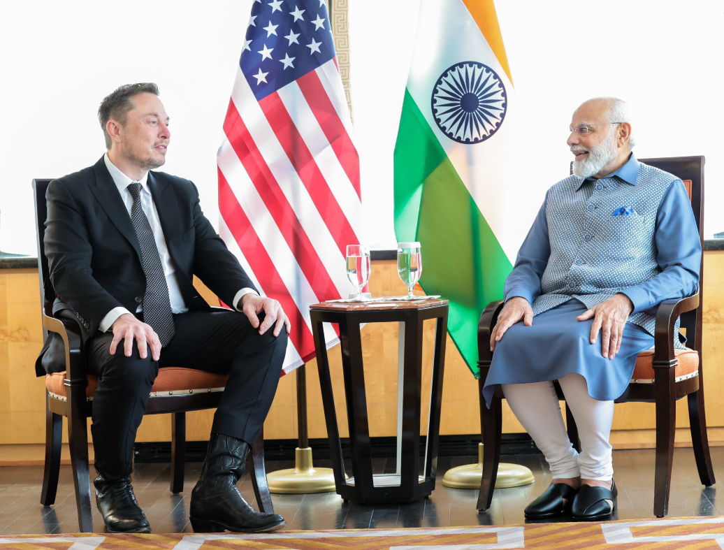 Elon Musk Meeting Narendra Modi- Source X.com(Twitter)