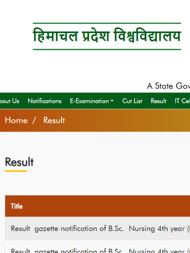 Read more about the article HPU Results Announced: हिमाचल प्रदेश विश्वविद्यालय नवीनतम सेमेस्टर परिणाम ऑनलाइन उपलब्ध, अपना परिणाम ऐसे करें डाउनलोड